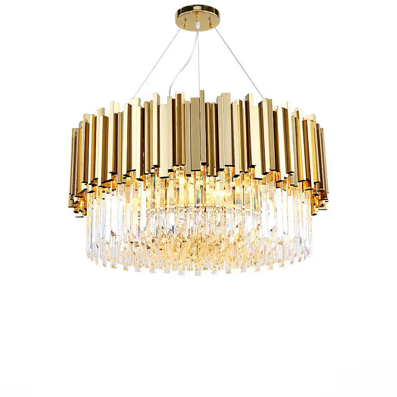 Новая роскошная хрустальная люстра современная лампа для гостиной/столовой