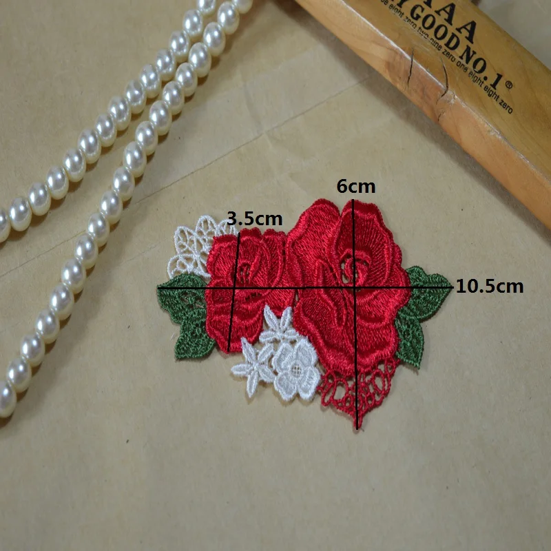 Гипюровая аппликация 2 шт./лот размер 10 5*3 5 см