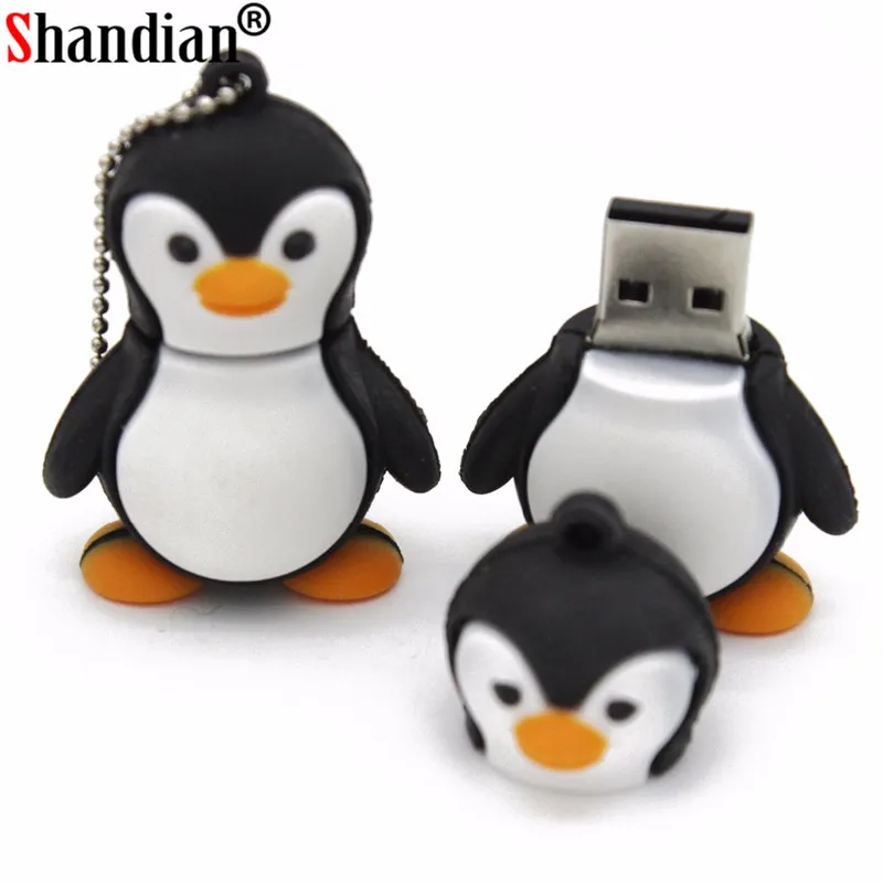 SHANDIAN оптовая продажа новый флеш-накопитель с изображением животных пингвина 4 ГБ