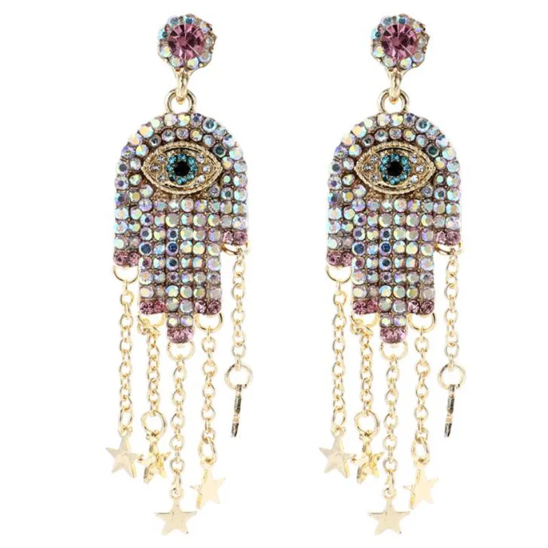 

Ethnic Baroque bohemian earring vintage Retro dangle drop earrings for women new fashion jewelry Exaggerated Statement Earrings