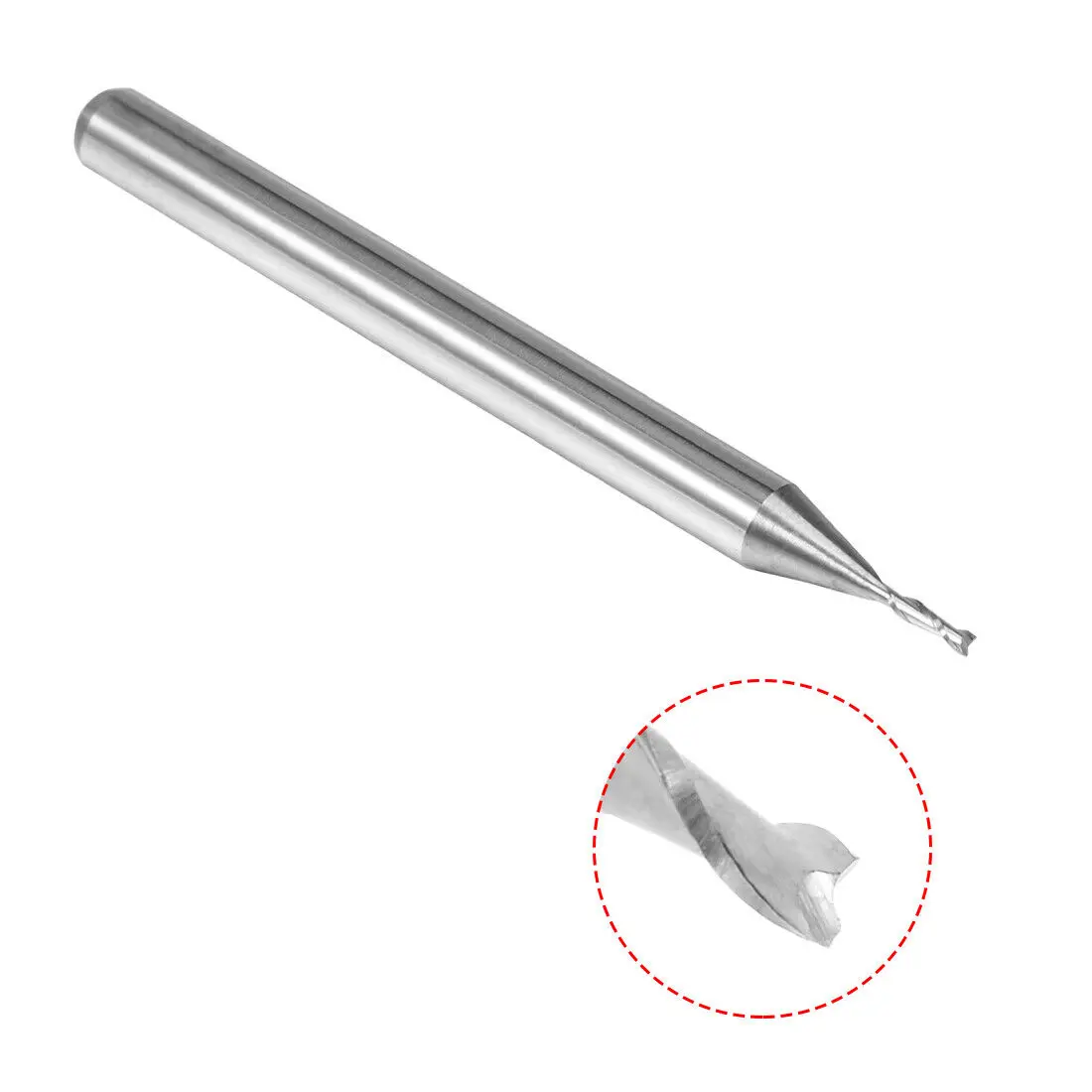 

5PCS 1/8" Shank 0.8mm X 3mm Carbide End Mill Cutter CNC Router Bits 2 Flute