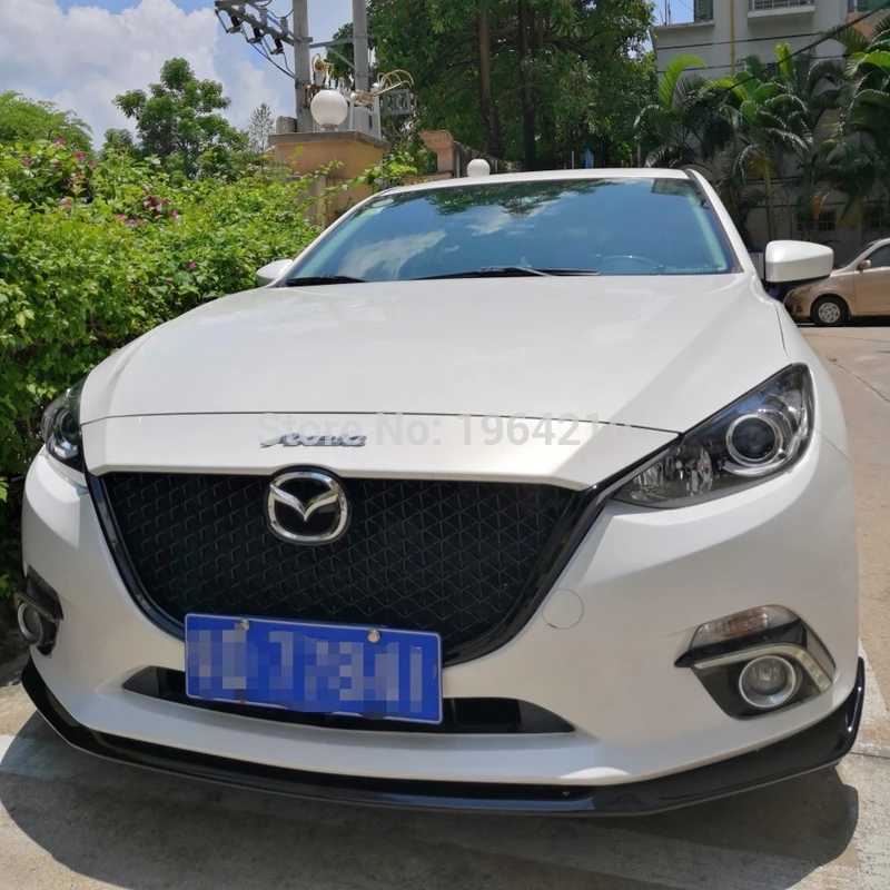Для Mazda 3 Axela 2014 2015 2016 ABS Пластик решетка изменить передней верхней решетки бампер