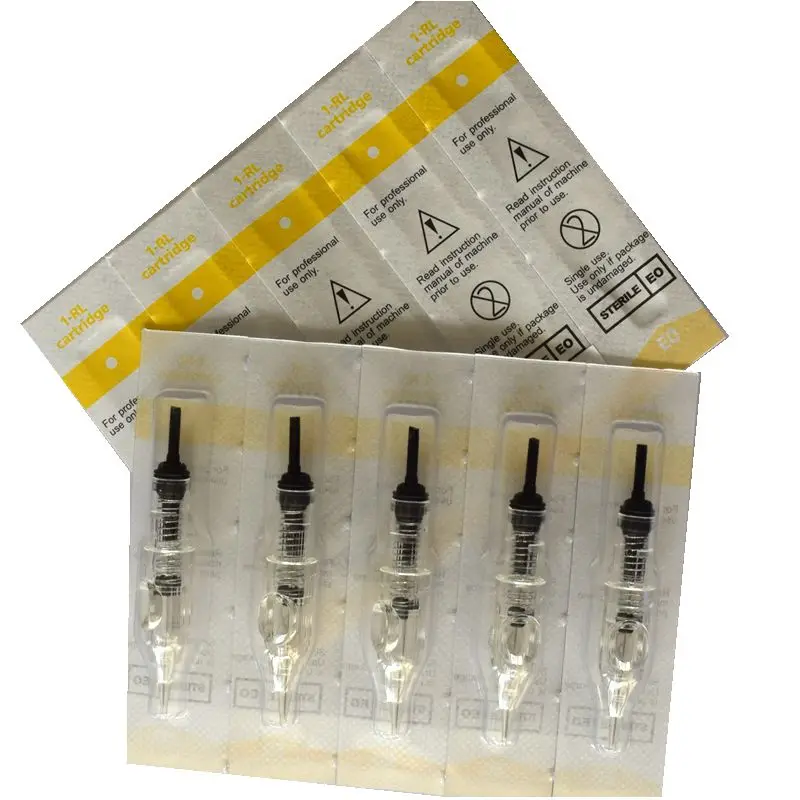 Татуировки иглы RL 10 шт. татуировки Одноразовые Перманентный макияж бровей губ