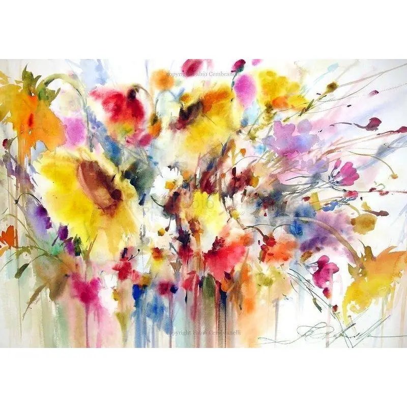 

GATYZTORY 60x75cm Frame Painting By Numbers Kits Flowers Paint On Canvas For Home Decors Artcraft Wall Art Picture