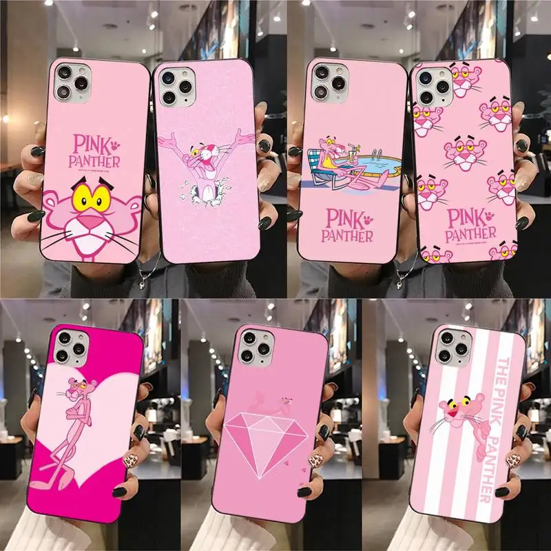 Чехол для телефона с розовой пантерой iphone 12 pro max mini 11 XS MAX 8 7 6 6S Plus X 5S SE 2020 XR|Бамперы|