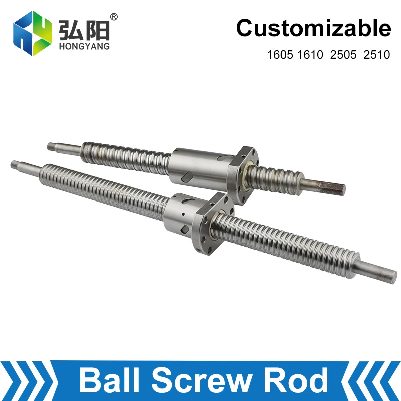 

Ball Screw 1605 1610 With Ball Nut Guide Screw And BK/BF End Face Machining Sliding Table Linear Guide CNC Parts