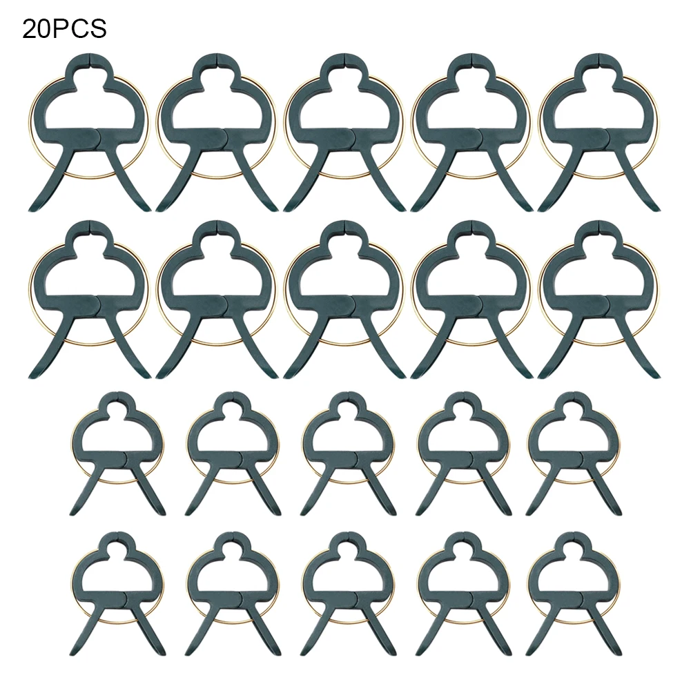 

New 20Pcs Reusable Durable PP Gardening Spring Clip Tree Plants Flower Seedling Stem Vine Support Clips Garden Tool