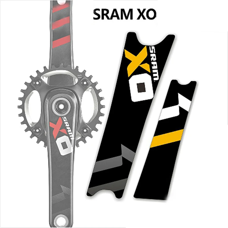1 пара SRAM X0 модными принтами XO рукоятки стикеры горный велосипед MTB наклейка с