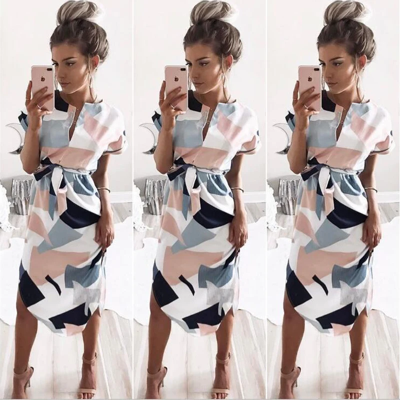 Женская летняя обувь Цветочный принт Макси платье 2021 белого цвета в стиле Бохо