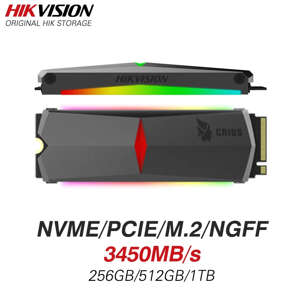   ssd Hikvision RGB 512  256   M.2 ngff Nvme PCIe,    SDD 2280  ,  , TLC 