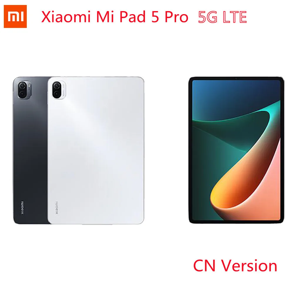 

XIAOMI Tablet Pad 5 Pro 5G LTE Snapdragon 870 8GB RAM 256GB ROM 11 Inch 120HZ 2.5K Resolution 2560*1600 MIUI 12.5 OS WIFI6