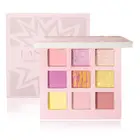 Профессиональные Тени для век 9 цветов, тени для век, макияж, косметика, стойкий Блестящий пигмент, мерцающий набор