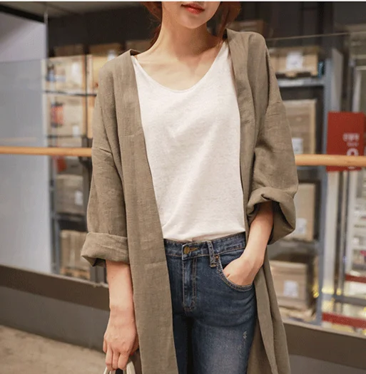 

VANOVICH Spring and Autumn New 2022 Women Windbreaker Solid Color Wild Cotton Trench Coat for Women Casual Women Clothing