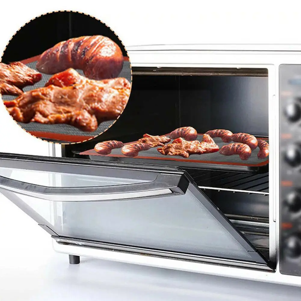 

Перфорированный силиконовый коврик для выпечки в духовке, антипригарный лист, вкладыш, инструмент для печенья/хлеба/макарон, кухонные прин...