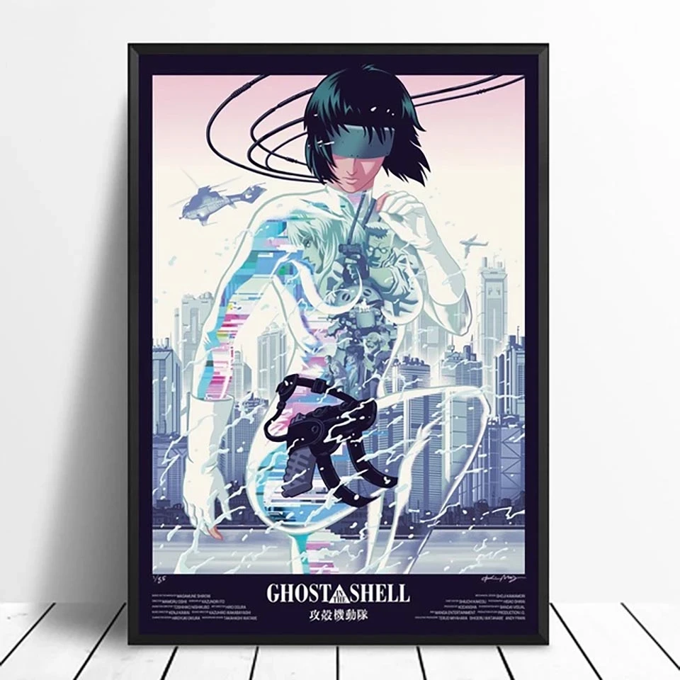 

Wall Art Canvas Painting Modulaire Ghost In The Shell Strijd Politie Anime Poster Prints Pictures Home Decor Nordic Living Room