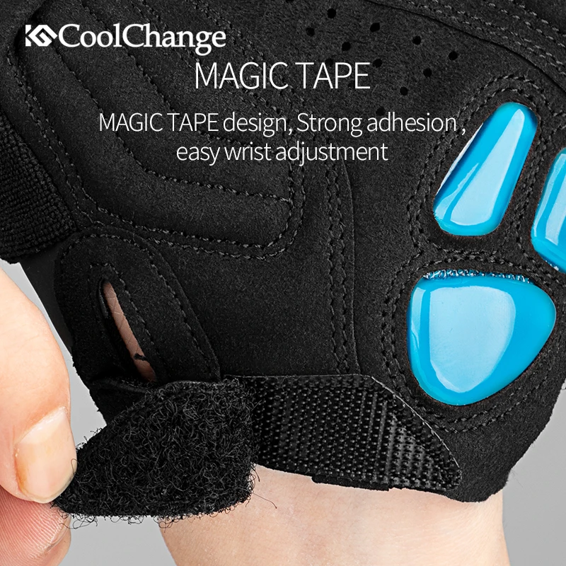 Велосипедные перчатки CoolChange спортивные дышащие велосипедные с открытыми