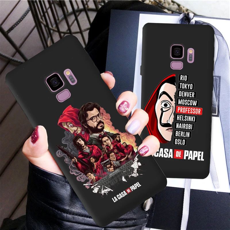 Мягкий чехол для телефона La Casa de papel с изображением испанского ТВ бумажного дома