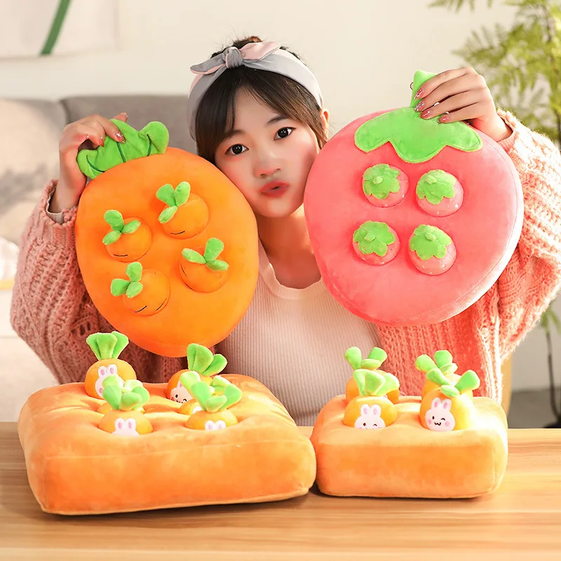 

Simulation Vegetable Field Plush Toys Fruit Paradise Early Childhood Education Interactive Parent-child Vegetable Field Dolls