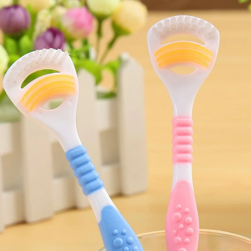 

2PCS Dual Side Dental Care Cleaner Brush Scraper Oral Tongue Clean Breath Health Tool For Adults Multi Color Clean Tongue Tools