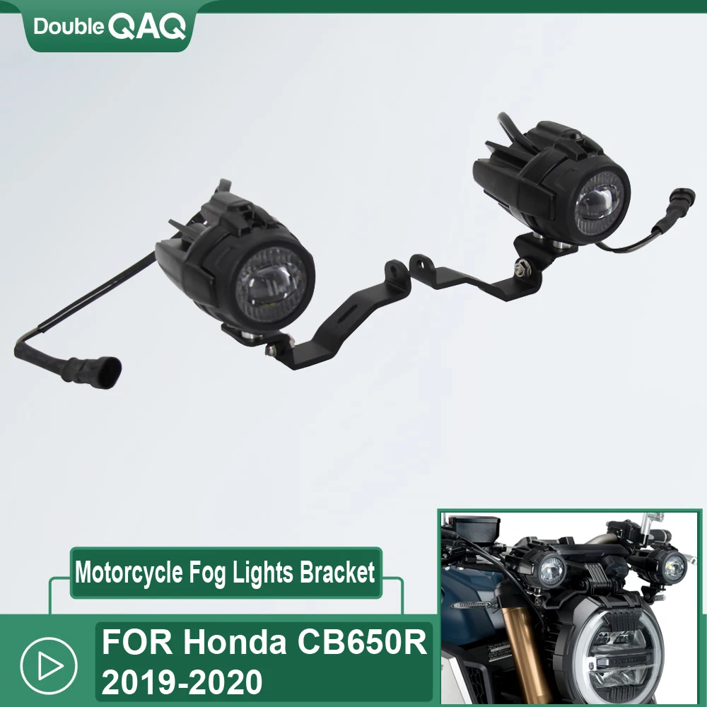 

Motorcycle Accessories CB 650R CB650 R Fog Lights FOR Honda CB650R 2019 2020 LED Auxiliary Fog Light Driving Lamp