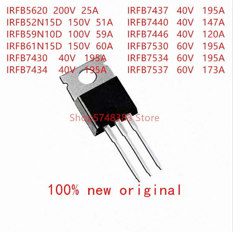 10 шт. IRFB5620 IRFB52N15D IRFB59N10D IRFB61N15D IRFB7430 IRFB7434 IRFB7437 IRFB7440 IRFB7446 IRFB7530 irb7437 firb74b220 34|Аксессуары