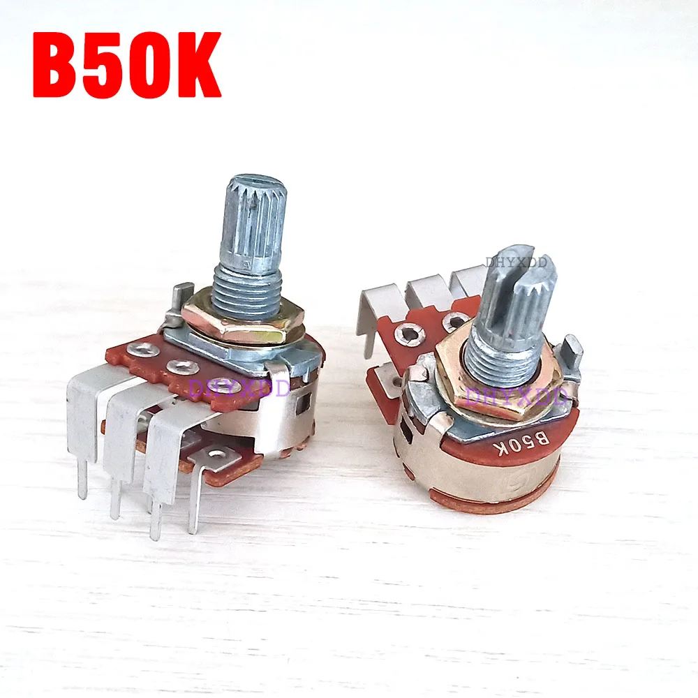 сдвоенный потенциометр b500k. потенциометр b 500. потенциометр b50k. потенциометр 50k. B50k переменный резистор с выключателем.