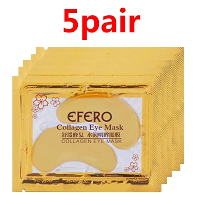5Pair Style 9 EFERO, 5 пар, коллагеновая кристаллическая маска для глаз, гель, накладки на глаза, маска для ухода за глазами, устраняет темные круги, увлажняющий крем, отечность - Цвет: 5Pair Style 9