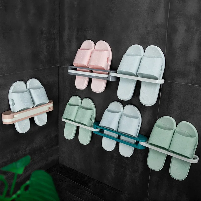 Новый регулируемый компактный настенный держатель для обуви подставка ванной