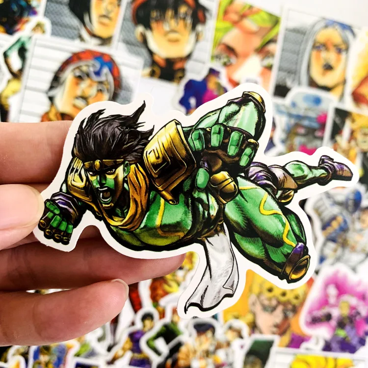 50 шт. JoJos bizare Adventure ПВХ водоотталкивающая наклейка для багажа стены автомобиля ноутбука велосипеда мотоцикла ноутбука игрушки стикер s