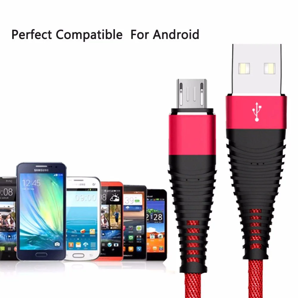 1 шт Горячая продажа USB кабель Быстрая зарядка для передачи данных Samsung LG планшет