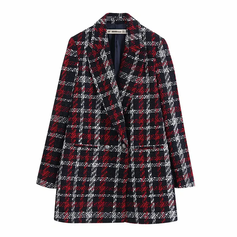 Vadim Veste Femme Zaful зимняя Длинная женская накидка в клетку длинный пуховик женские пальто Manteau Laine Casaco Rosa Preto Manteaux YL282