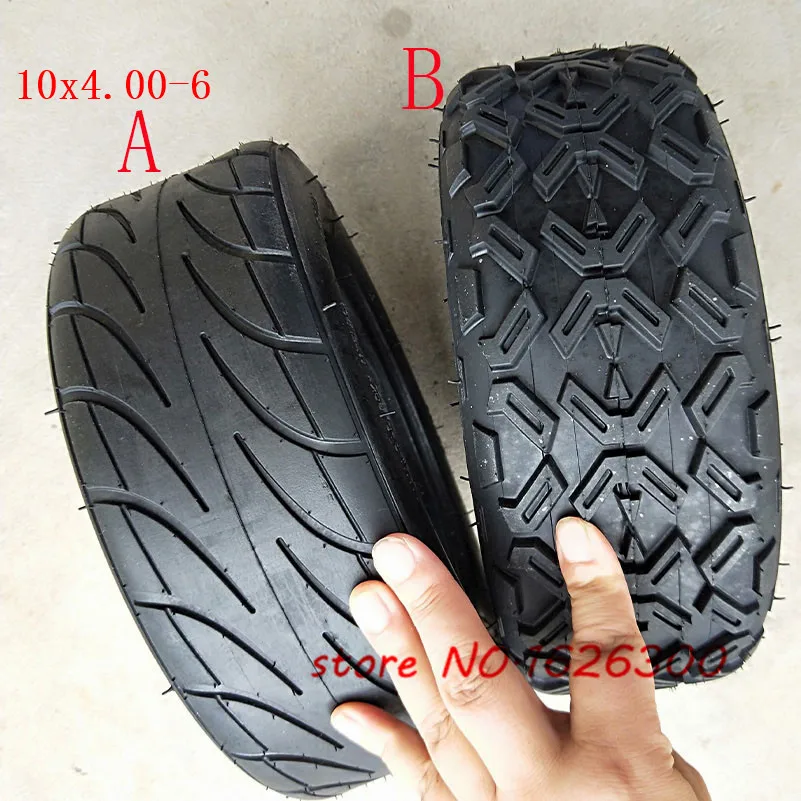 10X4.00 6 10*4 00 бескамерные вакуумные шины для Harley Electric Citycoco Scooter Go Karts ATV Quad Bike OFF