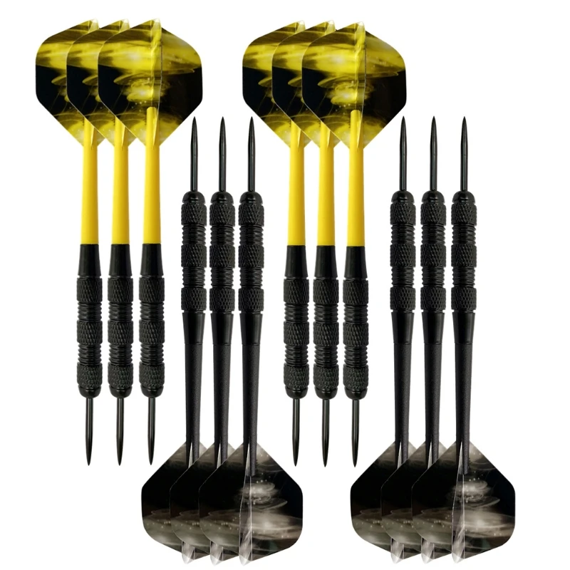 

12pcs Professional Darts Steel Tips Nylon Shafts Flight for Electronic Dartboard