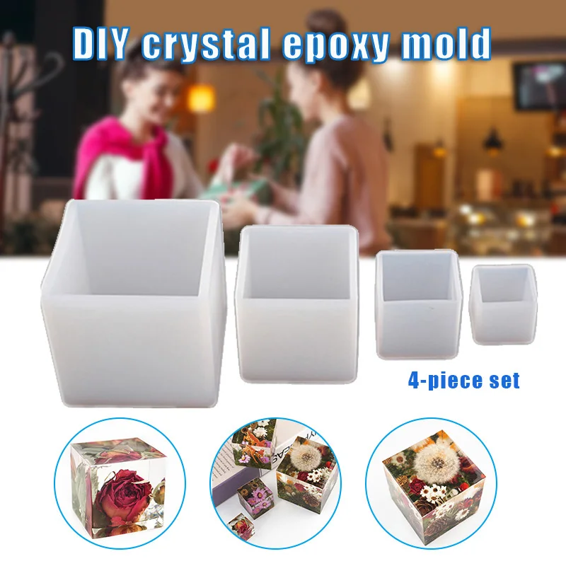 

Квадратная силиконовая форма многоцелевая DIY ручной работы форма для мыла свечи изготовления десертов EL