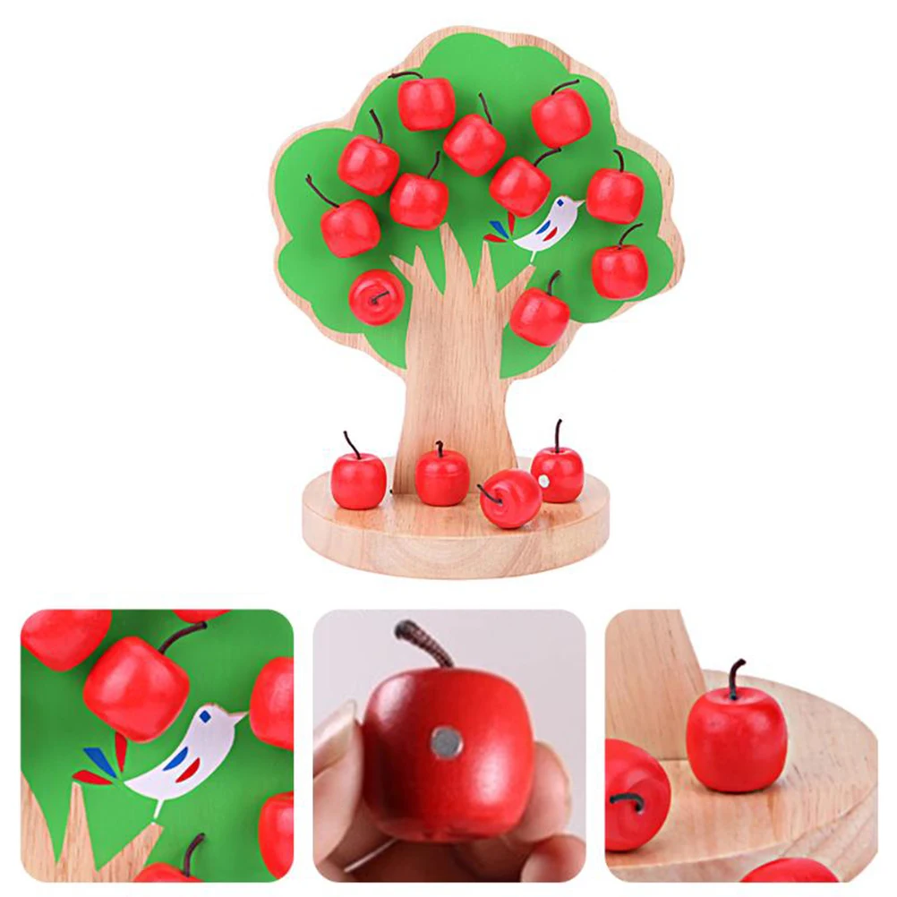 Children'S Wooden Magnetic Apple Tree Mathematics Teaching Toys Early Childhood Educational Arithmetic | Игрушки и хобби