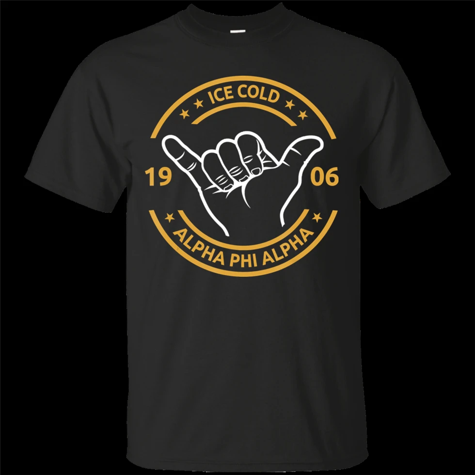 МУЖСКАЯ АЛЬФА Фи Альфа футболка Размер Harajuku новый модный дизайн для мужчин и