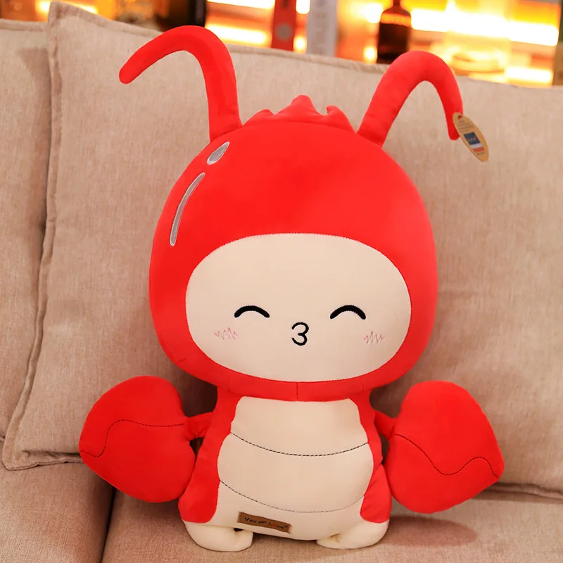 Новинка популярные плюшевые игрушки креветки кавайные розовые куклы Креветки