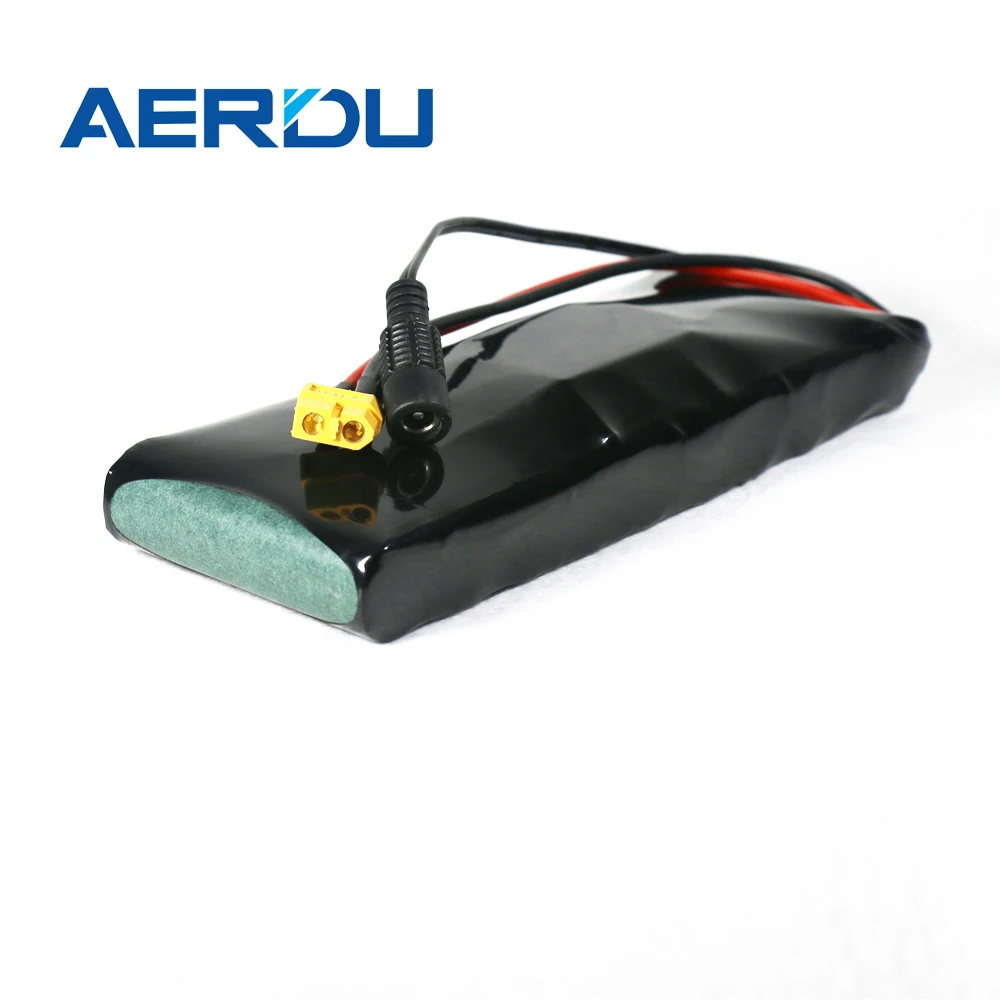 

AERDU 10S1P 3.5Ah 36V 37V 18650 Battery Lithium Pack for 150W Electric Car Scooter Moped Moter M365 Pro with BMS XT60 DC Pulg