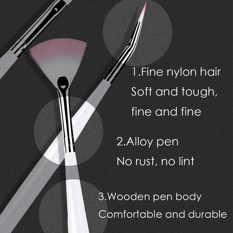 7 шт. щетка для декора ногтей набор инструментов сделай сам ручка рисования