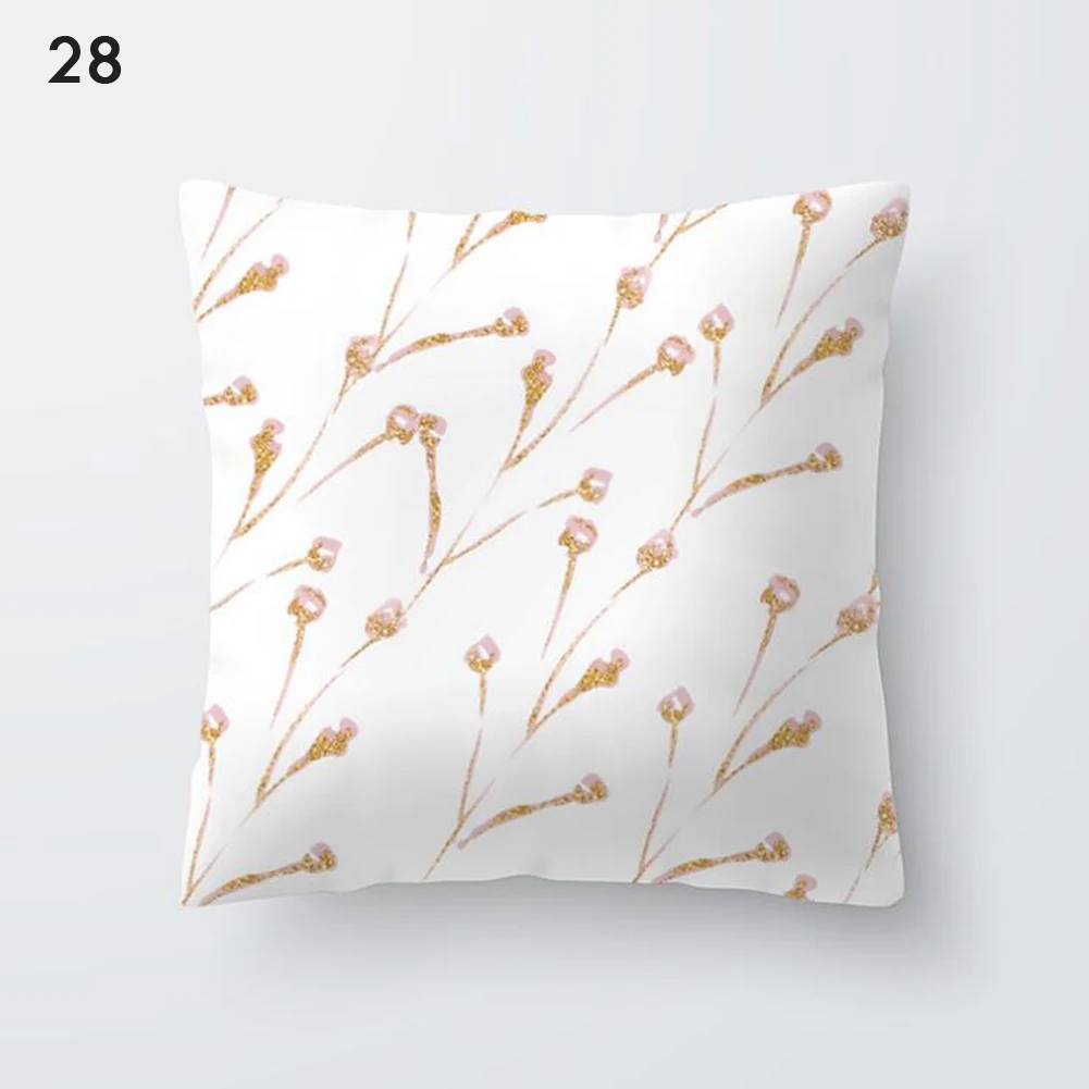 

Pillow Case Rose Gold Geometric Pineapple Glitter Cushion Cover One Side Print Pillowslip Attractive Smooth Pillowcase Soft
