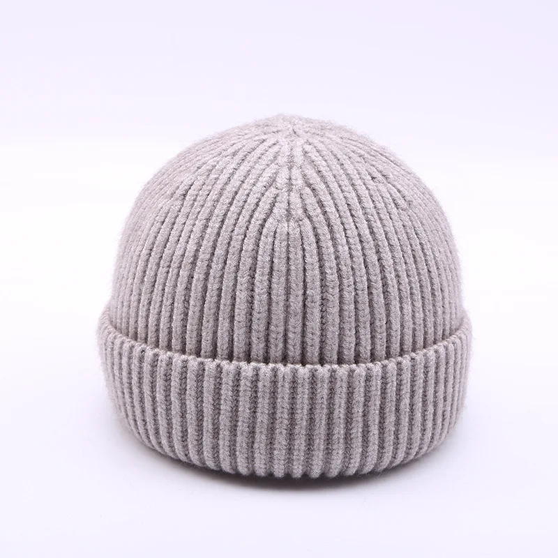 

TJ-TianJun Solid Color Women Hat Hippie Yuppie Knitted Hat Man Autumn Winter Rogue Melon Skin Wool Hip Hop Cold Hat Fashion New