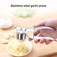 multifunction garlic press stainless steel kitchen ginger crusher manual handheld cooking squeezer mincer fruit vegetable tools