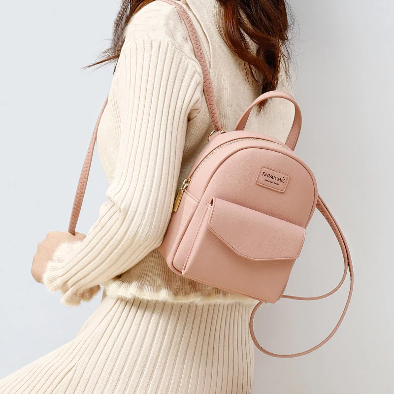 

Brand Designer Fashion Women Backpack Mini Soft Touch Multi-Function Small Backpack Female Ladies Shoulder Bag Crossbody Bag