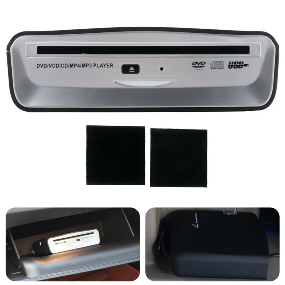 

W/ Adhesive Sticker Car DVD Player Radio CD VCD MP4 MP3 PLAYERDish Box