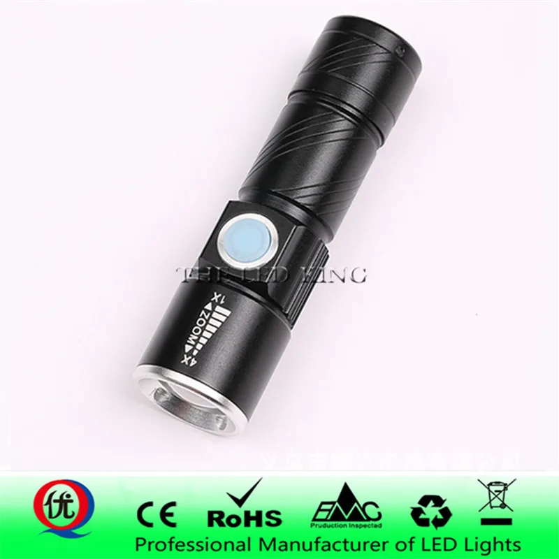 Миниатюрный светодиодный фонарик с USB уличный фонарь для кемпинга