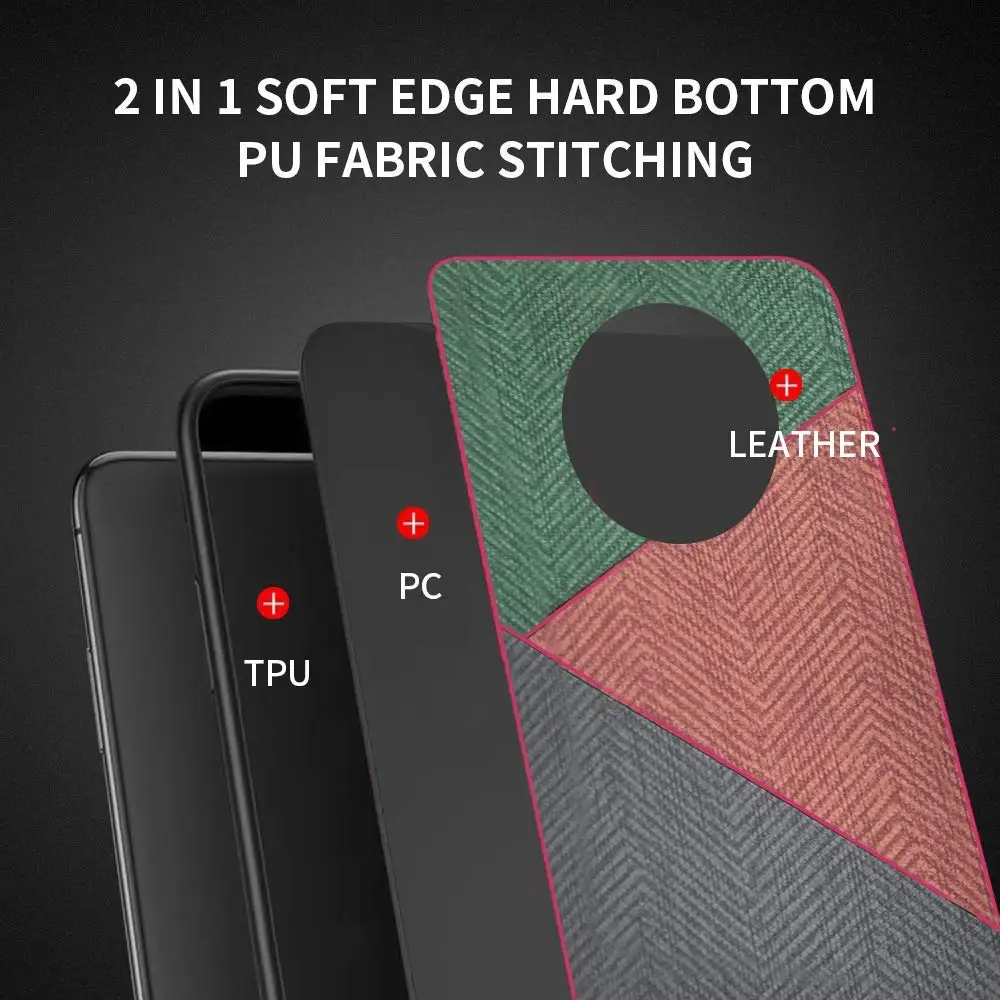 Shockproof Hard PC Tpu Bumper Case For Oneplus 7t 7 t Pro 7tpro 7pro 6t Cloth fabric leather Soft Silicone Phone Cover |
