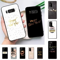 happy new year phone case for samsung galaxy note10pro note20ultra note20 note10lite m30s capa