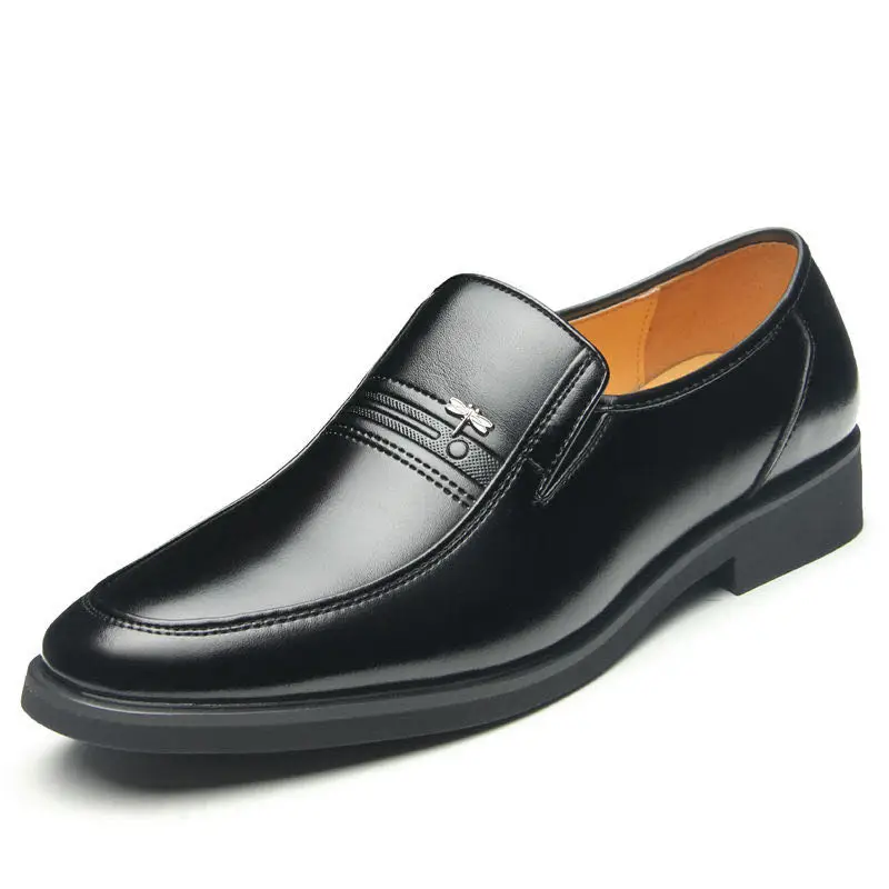 Модная новинка Мужская повседневная кожаная обувь Деловая мужская на полой
