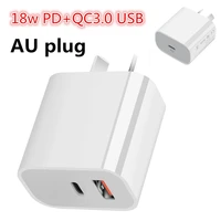 fast charging 18w pd au plug charger for iphone 11pro max xs max ipad pro usb type c travel power adapter australia new zealand
