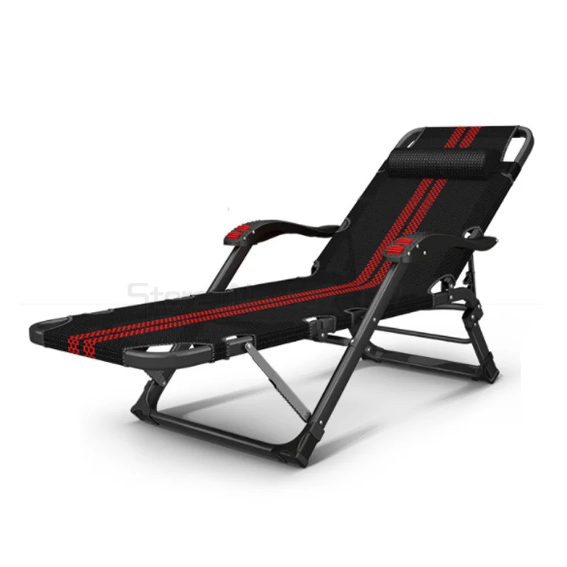 

Folding recliner lazy sofa siesta bed office backrest portable backrest multifunctional chair